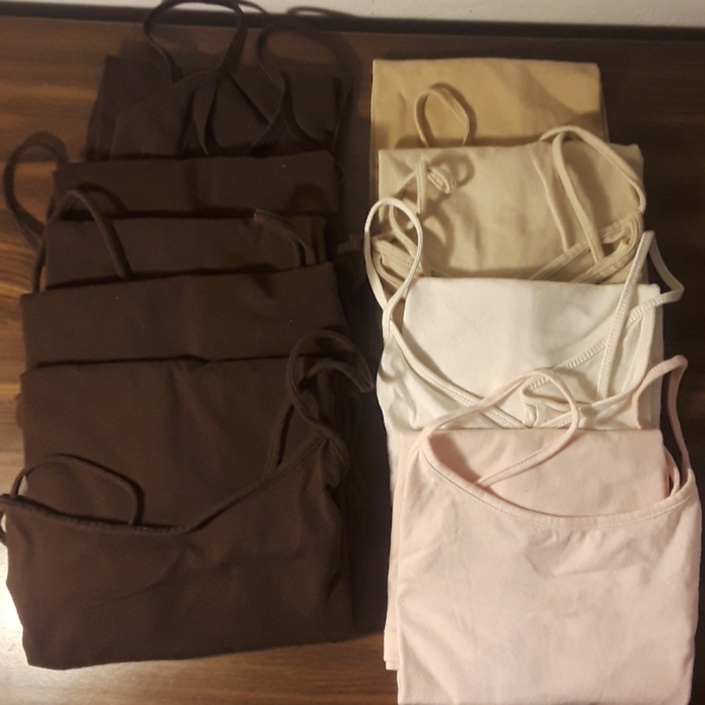 9 spaghetti strap tanks